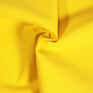 Tissu élastique en polyester T400 jaune fluorescent haute visibilité